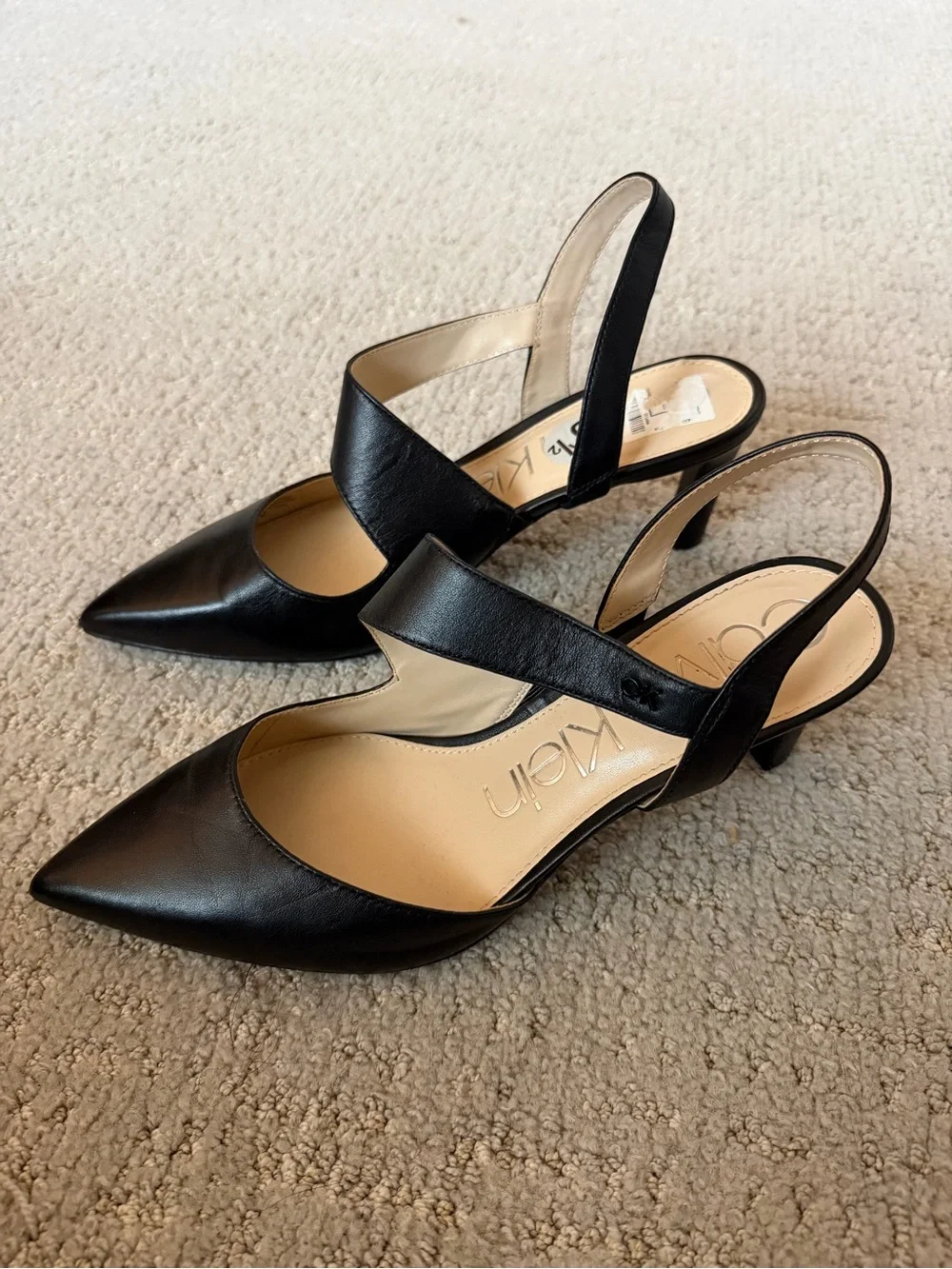 Calvin Klein Larin pointed-toe sling back pumps